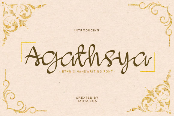 Agathsya: A Delicate Handwritten Font for Web Design