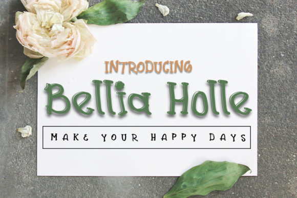 Bellia Holle: A Modern Handwritten Typeface for Editorial Design