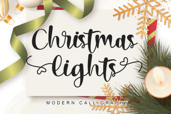 Christmas Lights: A Handwritten Font for Web Design