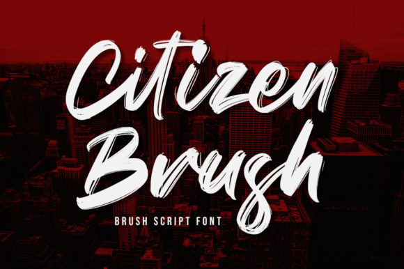 Citizen Brush: A Premium Handwritten Font for Web Design