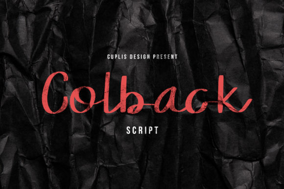 Colback: A Handwritten Font for Modern Web Design