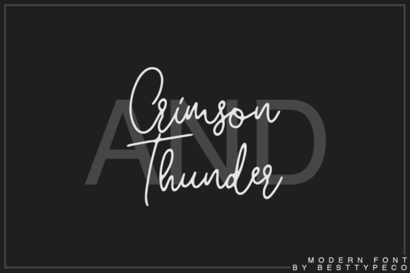 Crimson and Thunder: A Premium Font for Your Brand