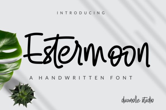 Estermoon: A Timeless Handwritten Font for Makers