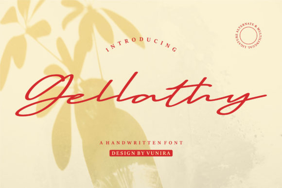 Gellathy: The Elegant Script Font for Modern Marketers