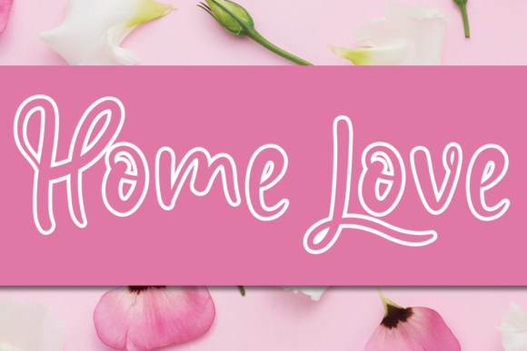 Home Love: A Handwritten Font for Web Design