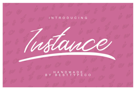 Instance: A Brushed Handwritten Font for Makers