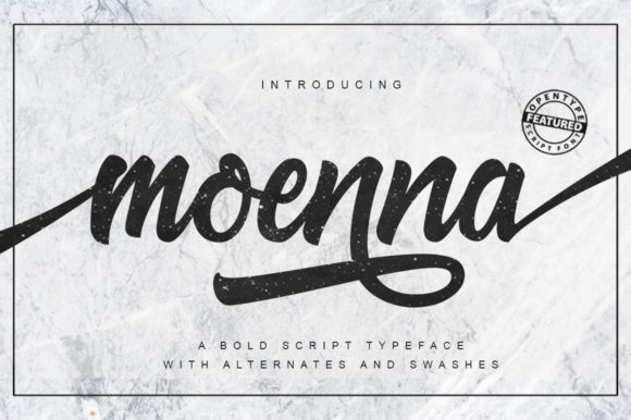 Moenna: A Premium Handwritten Font for Modern Web Design