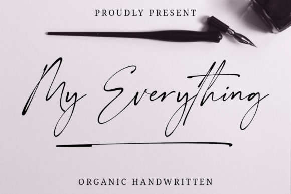 My Everything: A Handwritten Font for Small Business Branding