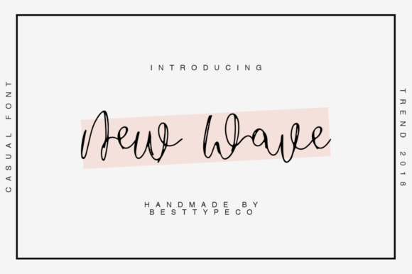 New Wave: A Timeless Handwritten Font for Editorial Design