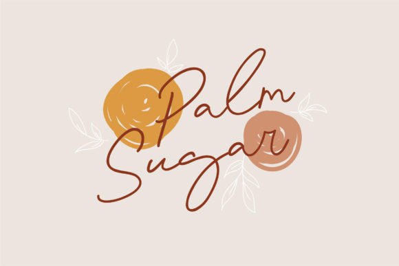 Palm Sugar: A Handwritten Font for Business Branding