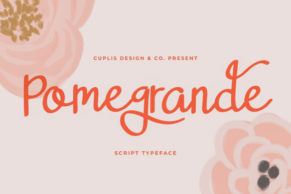 Pomegrande: A Handwritten Font for Polished Branding