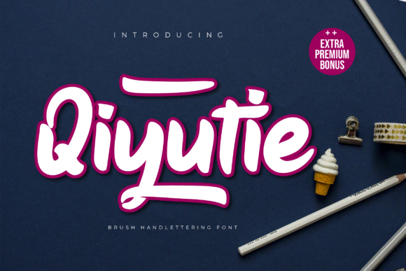 Qiyutie: A Hand-Drawn Font for Elegant Branding