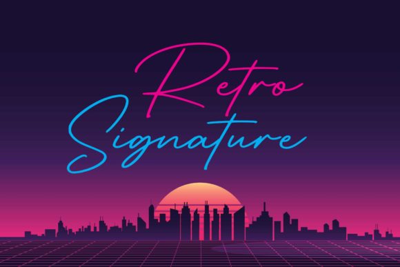 Retro Signature: A Handwritten Font for Editorial Design