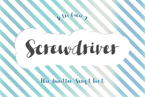 Screwdriver: A Quirky Handwritten Font for Small Business