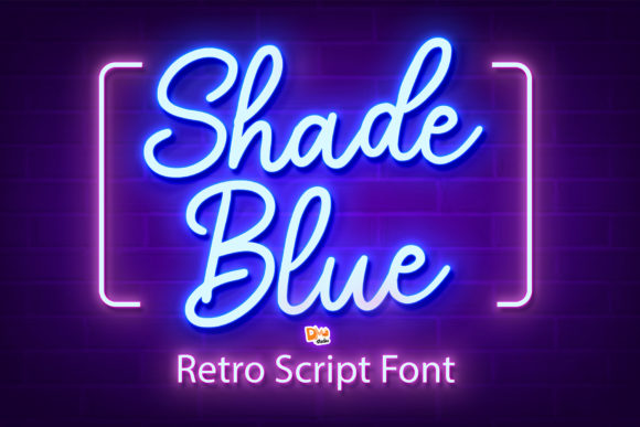 Shade Blue: A Retro Script Font for Your Brand