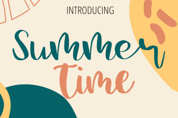 Summer Time: A Fresh Handwritten Font for Brand Identity