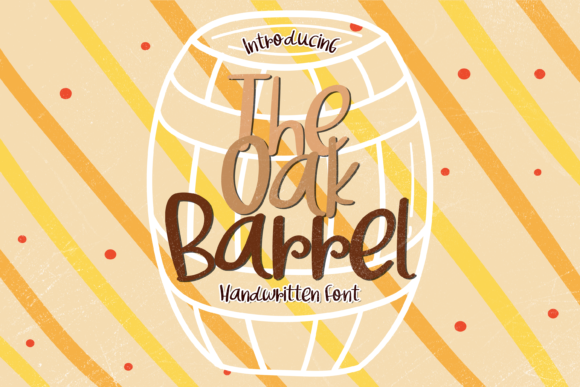 The Oak Barrel: A Bold Handwritten Font for Editorial Design