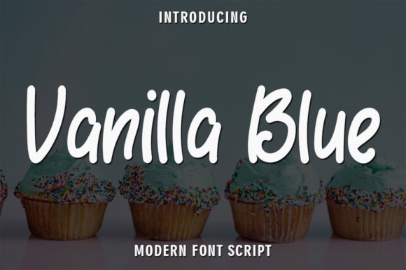 Vanilla Blue: A Handwritten Font for Small Business Branding