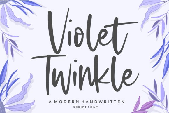Violet Twinkle: A Handwritten Font for Modern Web Design