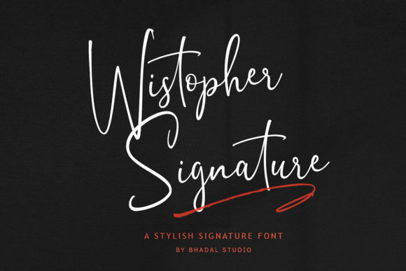 Wistopher Signature: A Premium Handwritten Font for Web Design